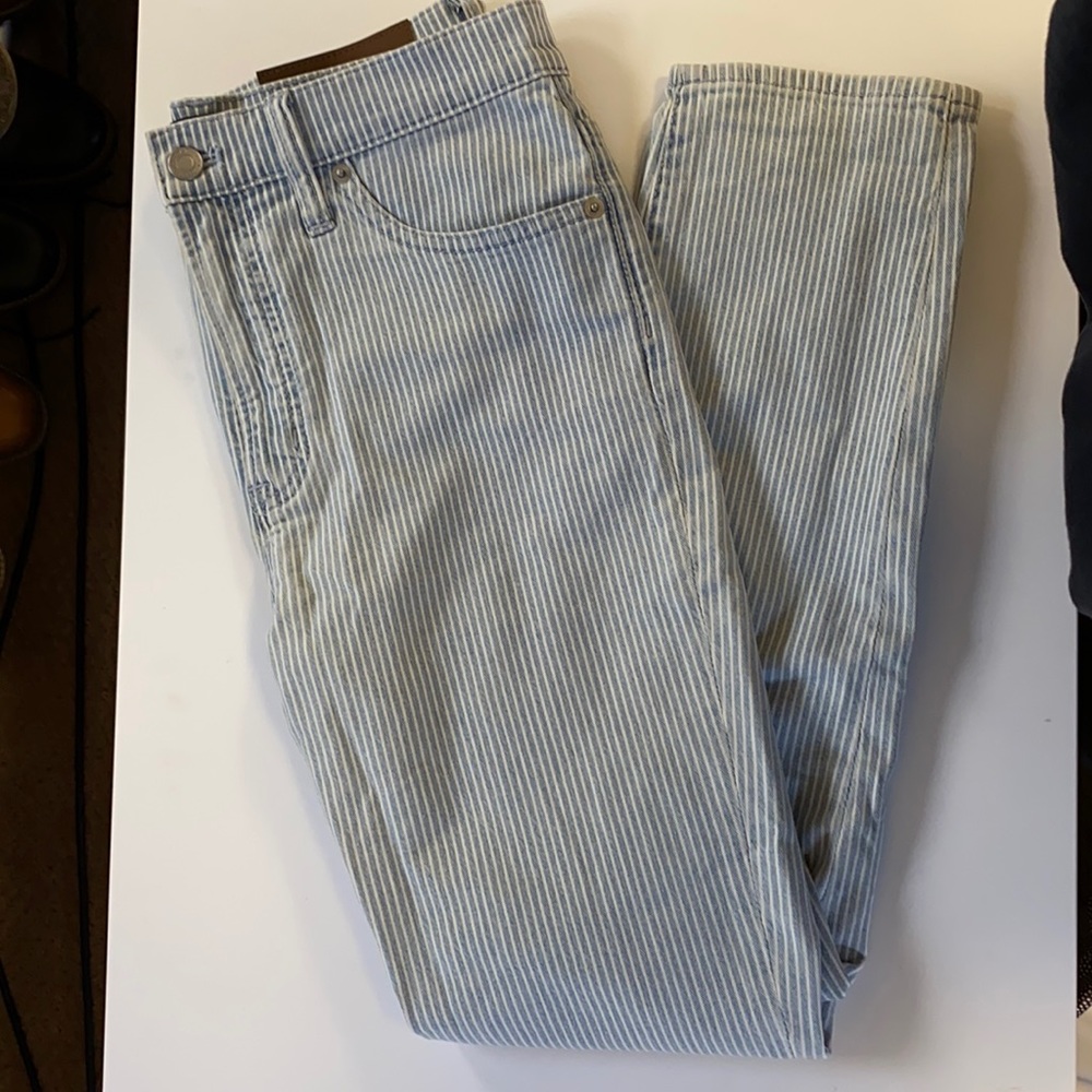 J crew pinstripe jeans
